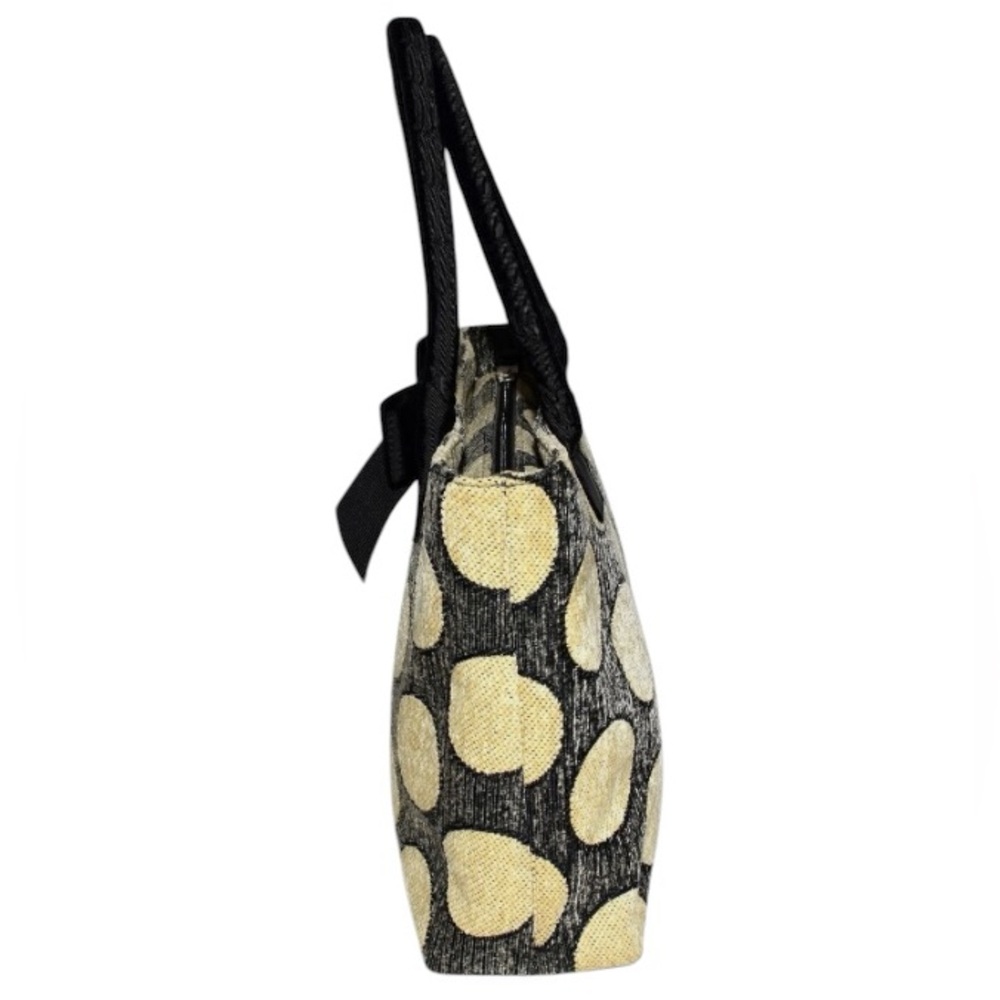 Talbots Polka Dot Tote Bag with Bow Accent - Picture 4 of 8